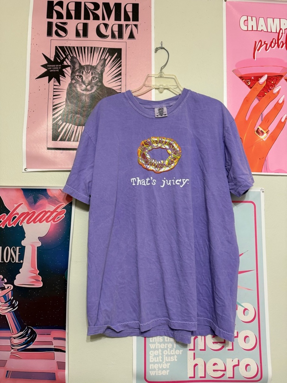 Lavender King Cake Graphic Tee — "That's Juicy"